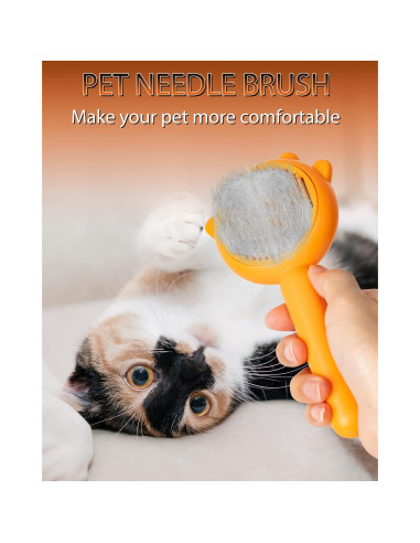 Cepillo Slicker Autolimpiante Awpland para Perros y Gatos