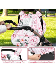 Funda de Asiento de Coche Pea Pod Floral para Bebé - Universal 2