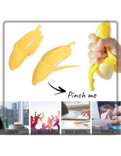 Juguete Antiestrés Plátano Falso YOYOSTORE 5.8x2.5 cm 2