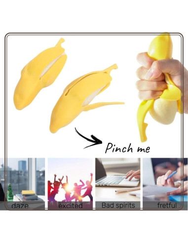 Juguete Antiestrés Plátano Falso YOYOSTORE 5.8x2.5 cm