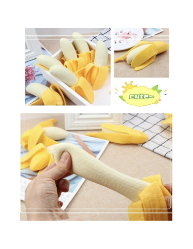 Juguete Antiestrés Plátano Falso YOYOSTORE 5.8x2.5 cm