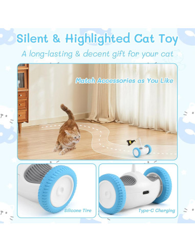 Juguete Interactivo para Gatos PETFROH HQ 602030 LED Recargable