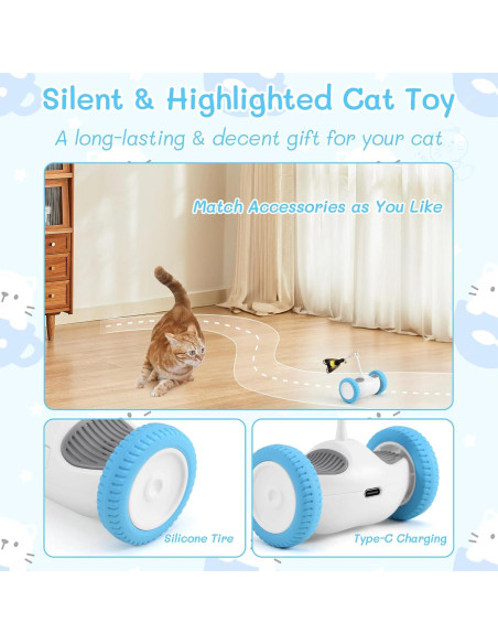 Juguete Interactivo para Gatos PETFROH HQ 602030 LED Recargable