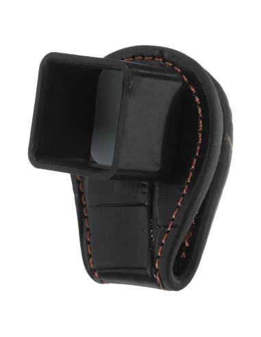 Soporte de Tiza Magnético Kisangel para Billar - Cuero Negro