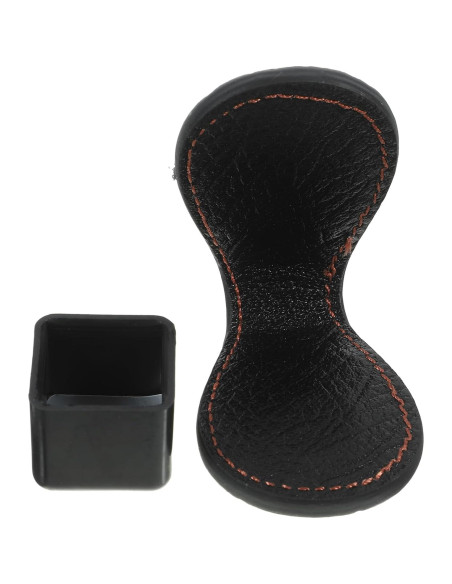Soporte de Tiza Magnético Kisangel para Billar - Cuero Negro