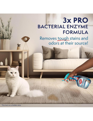Limpiador Enzimático Eliminador de Manchas y Olores para Mascotas 946 ml