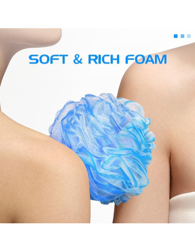 Esponjas de Lufa Exfoliantes SpiralScgv - Paquete de 4 Multicolor