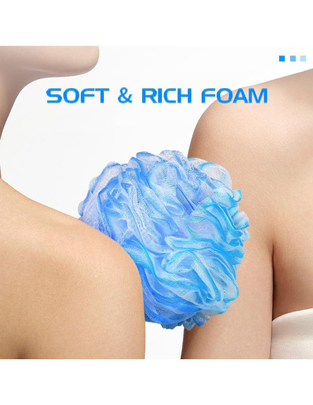 Esponjas de Lufa Exfoliantes SpiralScgv - Paquete de 4 Multicolor Esponjas de Lufa Exfoliantes SpiralScgv - Paquete de 4 Multicolor