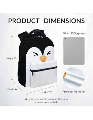 Mochila Escolar UNIKITTY 43 cm para Niños y Niñas - Gran Capacidad