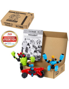 StikBot Zing Megabots Paquete de 3 Figuras y Vehículos 2