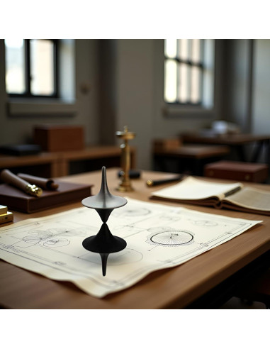 Trompo Giratorio de Zinc WaigN, Spinner Portátil Vintage