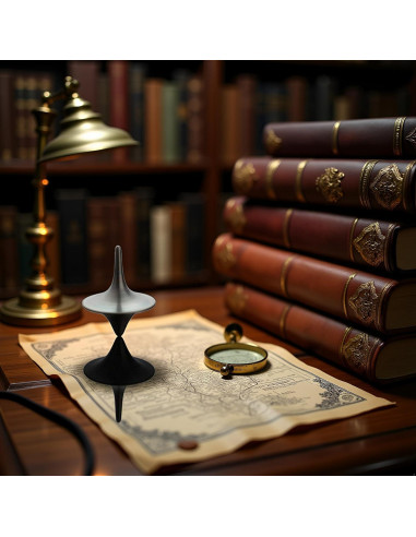 Trompo Giratorio de Zinc WaigN, Spinner Portátil Vintage