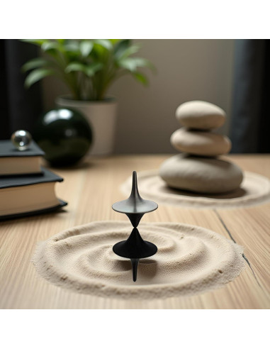 Trompo Giratorio de Zinc WaigN, Spinner Portátil Vintage