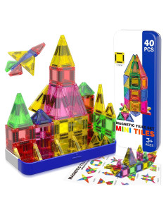 Mini Azulejos Magnéticos Magnetopia 40 Piezas Juguete STEM