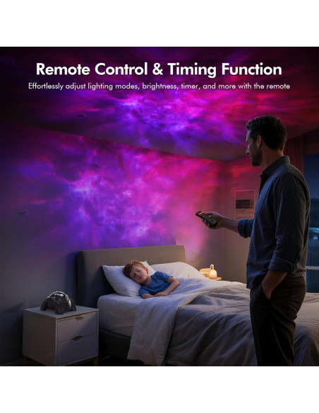 Proyector Galáctico Rossetta con Altavoz Bluetooth y Ruido Blanco