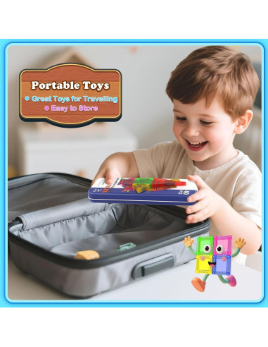 Mini Azulejos Magnéticos Magnetopia 40 Piezas Juguete STEM