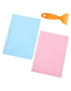 Libro de Pegatinas Reutilizable Zonon A5 2 Pcs con Espátula