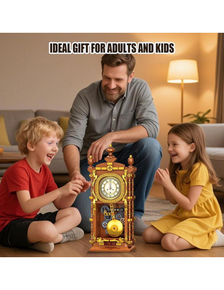 Juego de Bloques Reloj Retro OQMI 751PCS Mecánico Enlazable