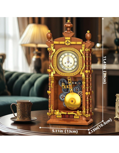 Juego de Bloques Reloj Retro OQMI 751PCS Mecánico Enlazable