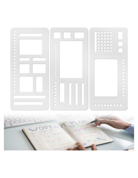 Plantillas de Planificador HMMIA en Paquete de 3 - Mylar