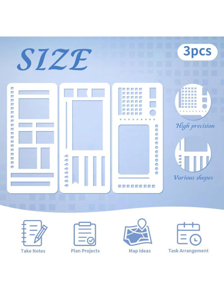 Plantillas de Planificador HMMIA en Paquete de 3 - Mylar