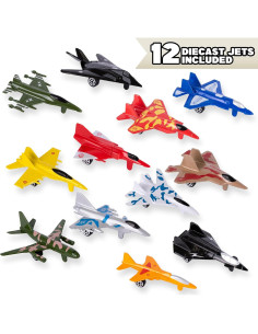Set de 12 Juguetes de Avión de Metal ArtCreativity 7.62 cm 2