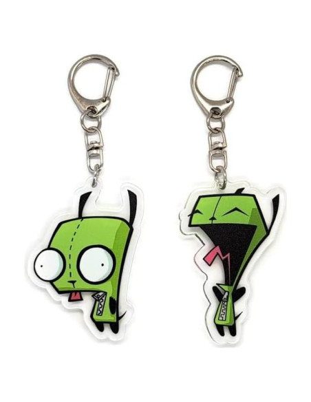 Set de 2 llaveros acrílicos EBTY DREAMS Invader Zi GIR v3