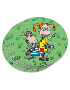Conjunto de 4 Posavasos de Plástico Los Thornberrys Salvajes