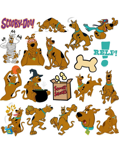Calcomanías de Vinilo Scooby-Doo! 50ct - Adhesivos para Laptop y Más