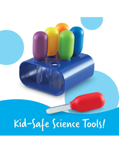 Set de 6 Gotero Jumbo Colorido Recursos de Aprendizaje 3+