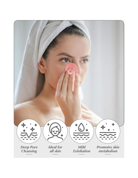 Esfregador Facial de Silicona MoHern - 8 Piezas Exfoliantes