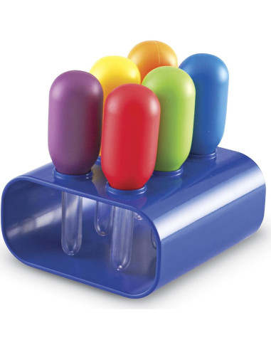 Set de 6 Gotero Jumbo Colorido Recursos de Aprendizaje 3+