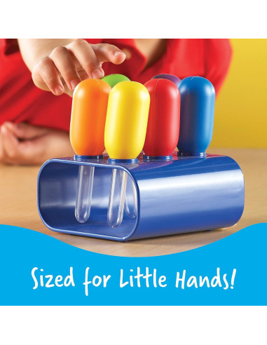 Set de 6 Gotero Jumbo Colorido Recursos de Aprendizaje 3+