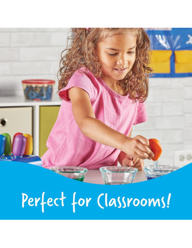 Set de 6 Gotero Jumbo Colorido Recursos de Aprendizaje 3+