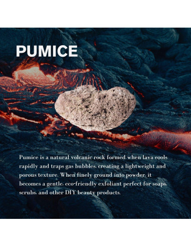 Pómez Cosmético Natural ClearLee - 226.8g Grano Fino Exfoliante