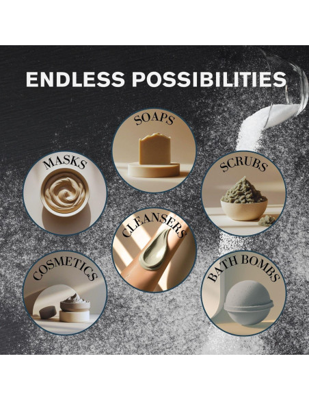 Pómez Cosmético Natural ClearLee - 226.8g Grano Fino Exfoliante