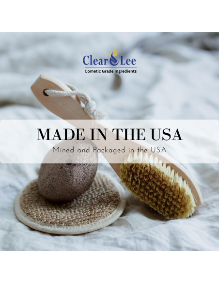 Pómez Cosmético Natural ClearLee - 226.8g Grano Fino Exfoliante