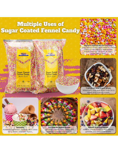 Caramelo de Hinojo Cubierto de Azúcar Rani 2.27kg