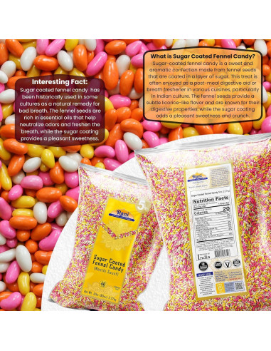 Caramelo de Hinojo Cubierto de Azúcar Rani 2.27kg