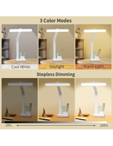 Lámpara de Mesa Inalámbrica Recargable 4000mAh 50 LED