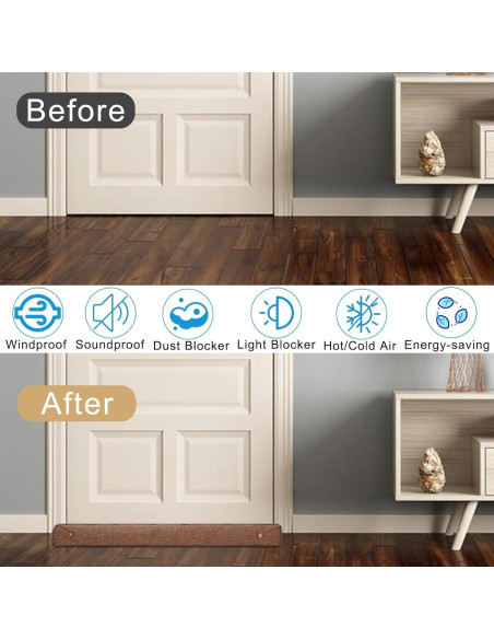 Tope de Draft Pesado Fivebop 81.28 cm Marrón Aislante Frío