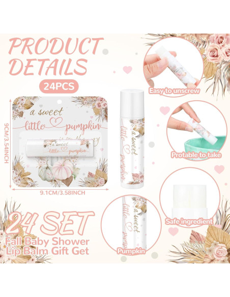 24 Balsamos Labiales Boho Otoño Heigble Hidratantes 4.8g