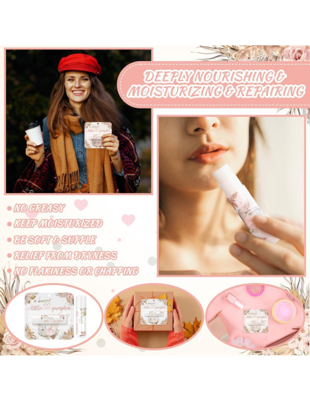 24 Balsamos Labiales Boho Otoño Heigble Hidratantes 4.8g