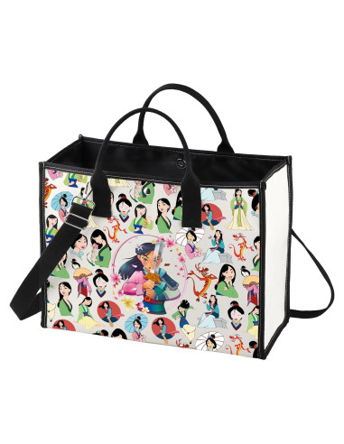 Bolsa Cruzada Mulan BG de Lona - 21.4x14.5cm, Ajustable