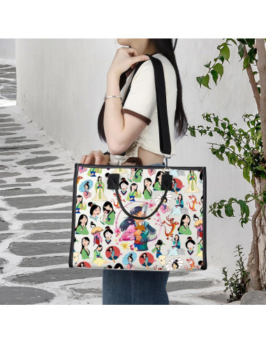 Bolsa Cruzada Mulan BG de Lona - 21.4x14.5cm, Ajustable