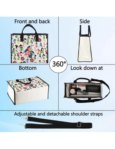 Bolsa Cruzada Mulan BG de Lona - 21.4x14.5cm, Ajustable