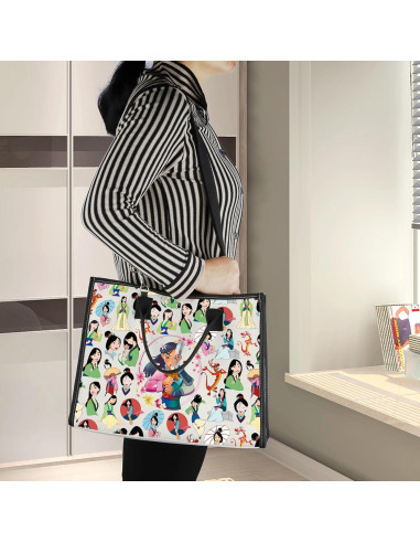 Bolsa Cruzada Mulan BG de Lona - 21.4x14.5cm, Ajustable