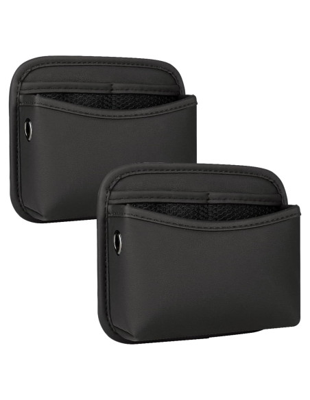 Organizador de Auto SADYFON 2 PCS Cuero Negro Almacenamiento