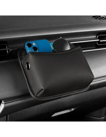 Organizador de Auto SADYFON 2 PCS Cuero Negro Almacenamiento