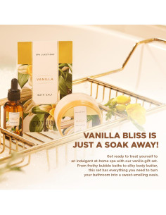 Cesta de Regalo Spa Luxetique 15 Pcs Vainilla para Mujeres 2